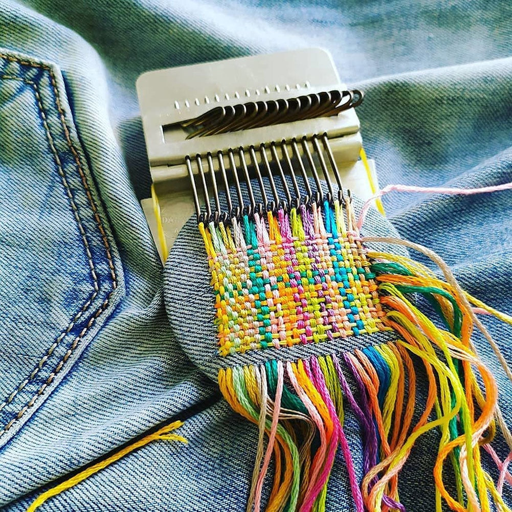 StitchCraft Mini Loom - Erwecke deine Kleidung sofort mit atemberaubender, entspannter Kreativität zu neuem Leben | ribuella