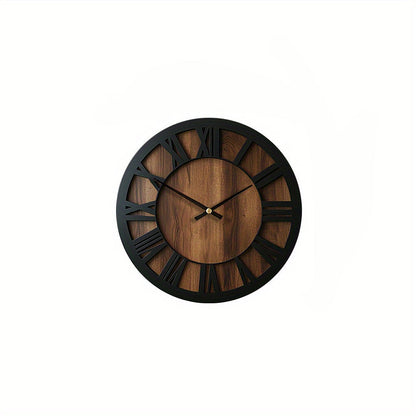 Timeless Elegance - Silent Wooden Vintage Wall Clock | ribuella