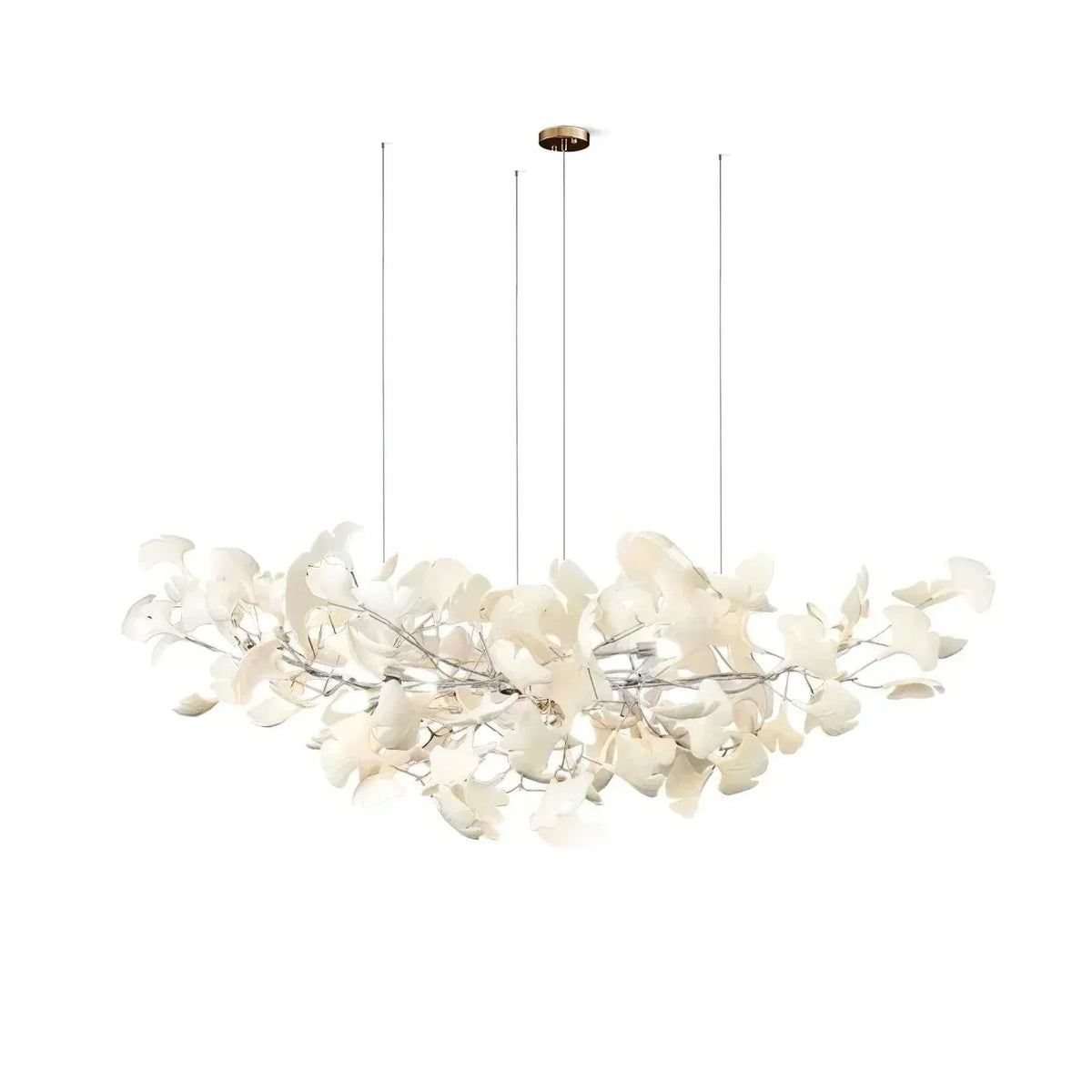 Metr lyxig skulptural ljuskrona i keramik med U-båge, modern design