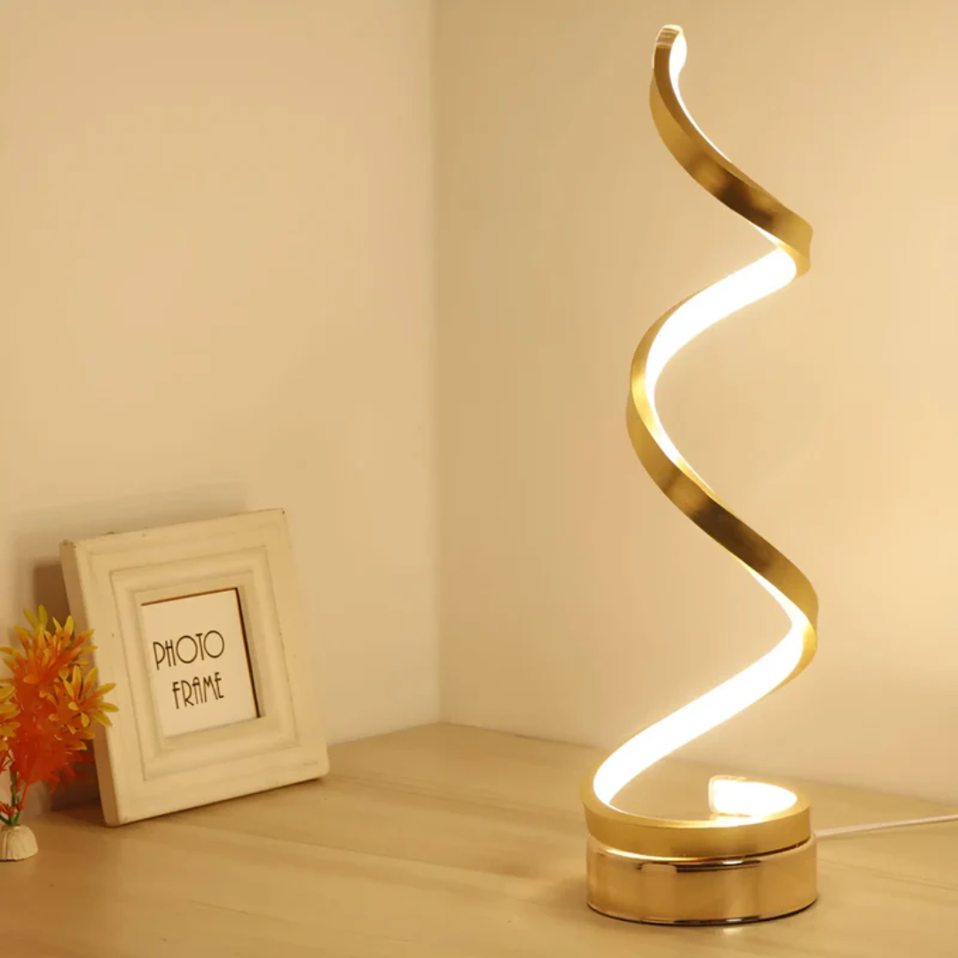 Lampada da scrivania a LED a spirale con regolazione dell'intensità - Design moderno da 19W | ribuella