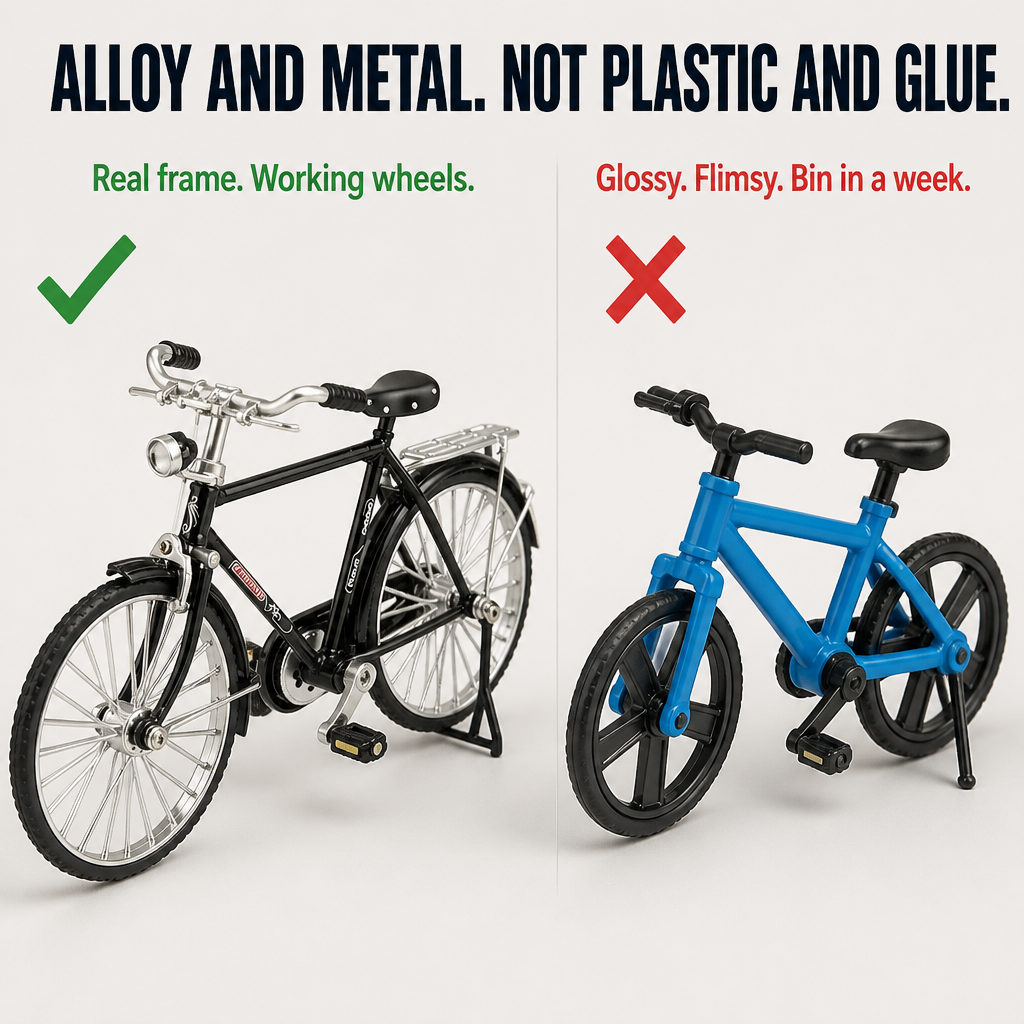 RetroMotive | Assemble a Functional 1:10 Classic Bicycle from 51 Alloy Components | ribuella