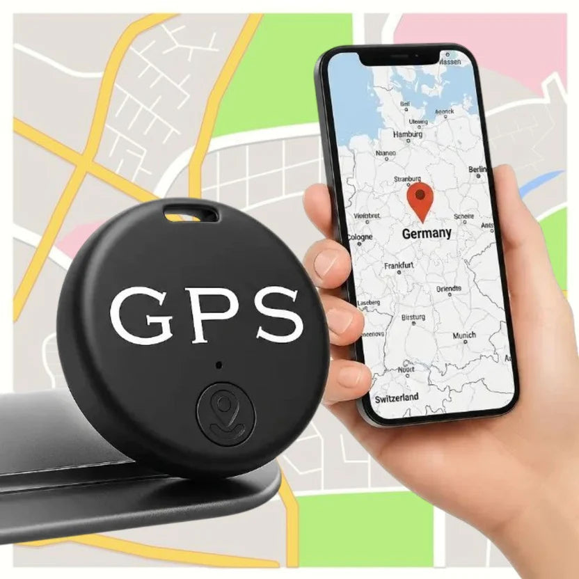 Set di 2 mini tracker GPS con magnete - Monitoraggio in tempo reale tramite app per veicoli, biciclette e bagagli | ribuella