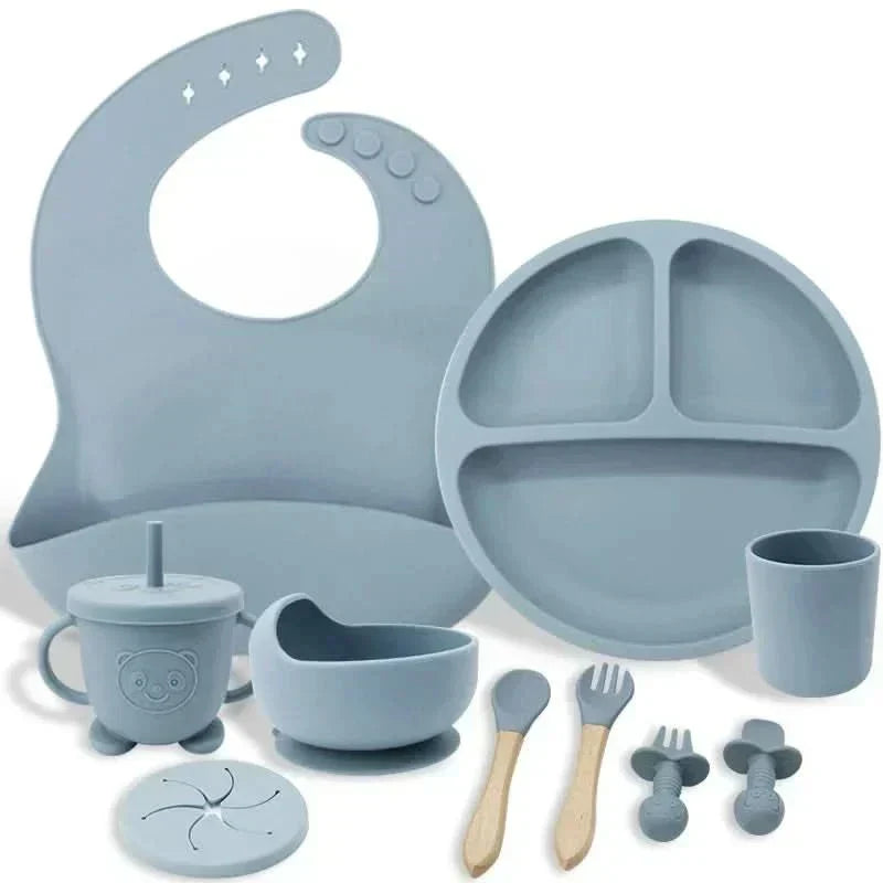 BrightNest Baby Dining Set — BPA-Safe Tableware With Bottom Grips