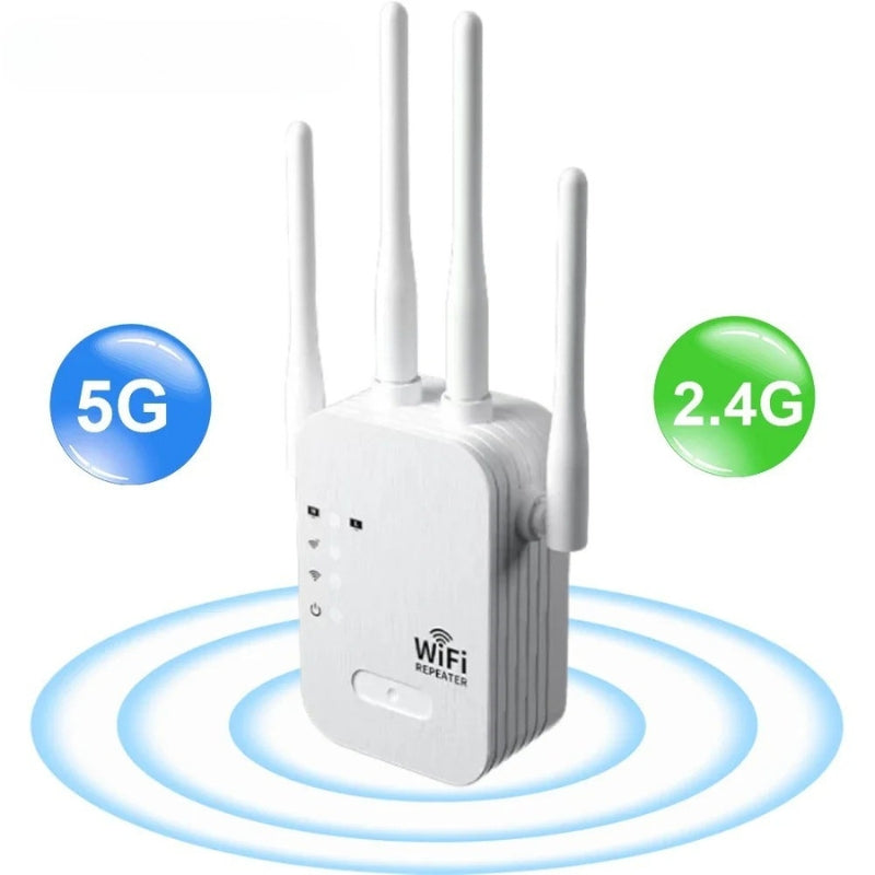 Dual Band Wireless Signal Booster Amplifying Network Coverage To 1200Mbps