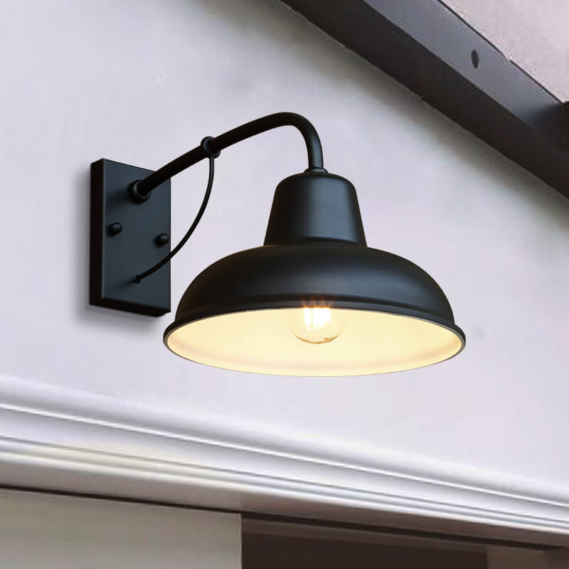 Rustic Industrial Barn Style Outdoor Wall Mount Sconce