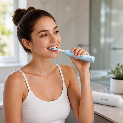 USB Rechargeable IPX7 Electric Toothbrush (8 Brush Heads) | ribuella
