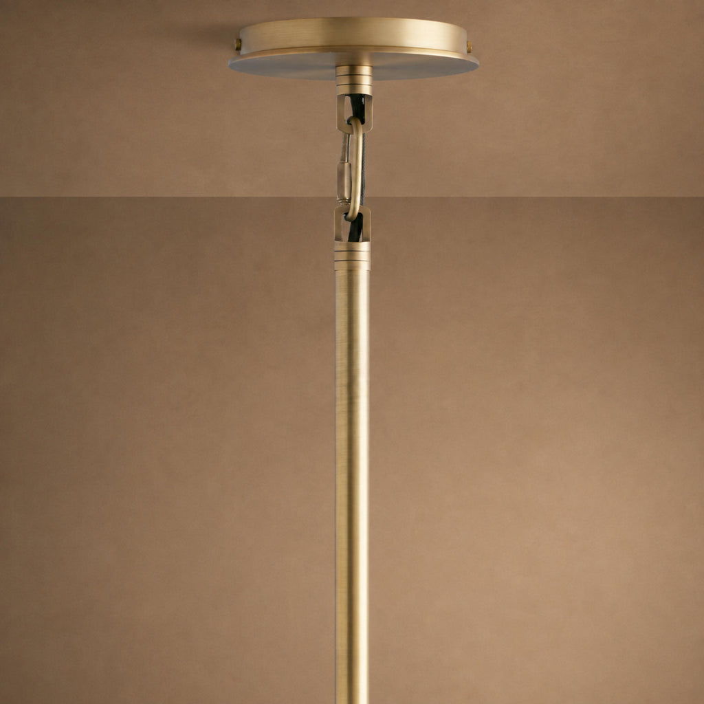Brass & Black Outdoor Lantern Pendant Light – 18″ or 28″ | ribuella