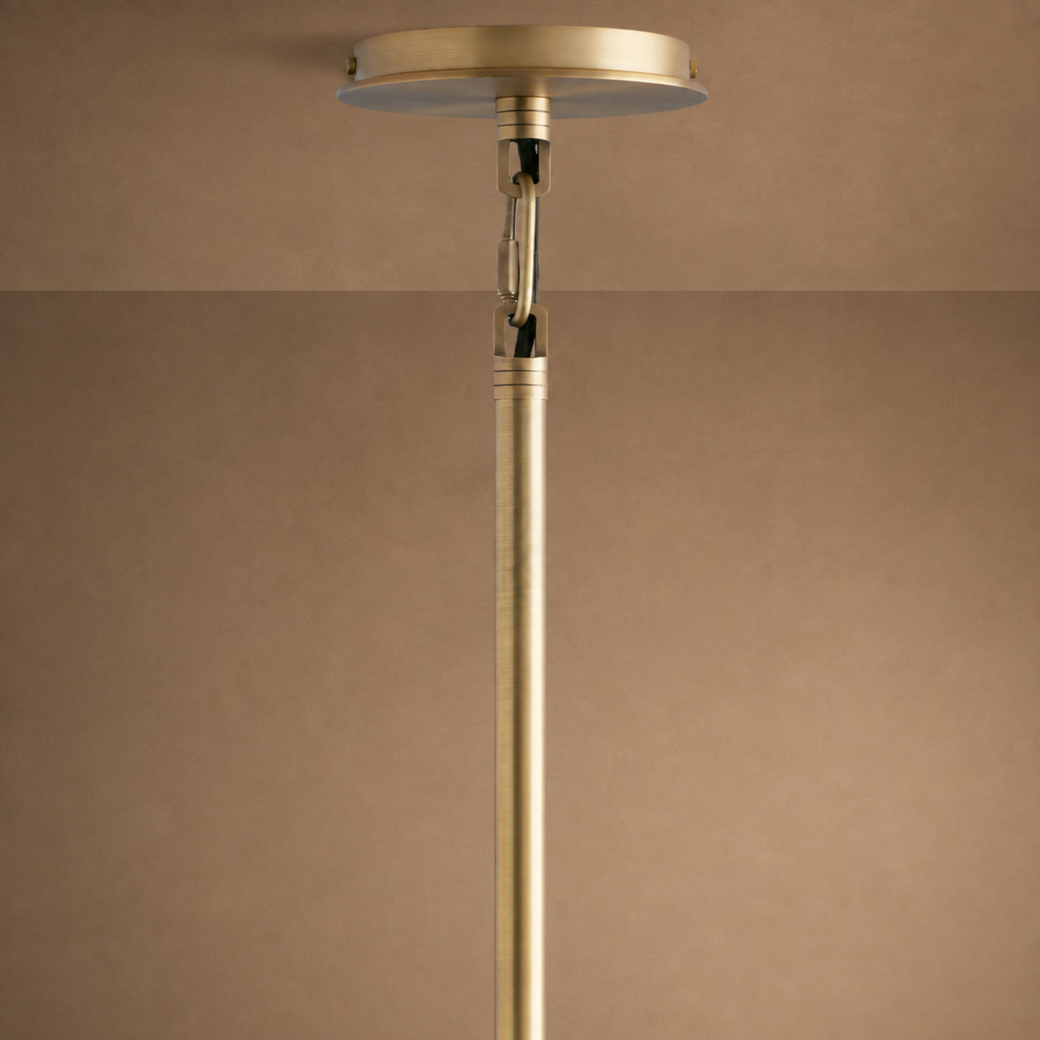 Brass & Black Outdoor Lantern Pendant Light – 18″ or 28″ | ribuella