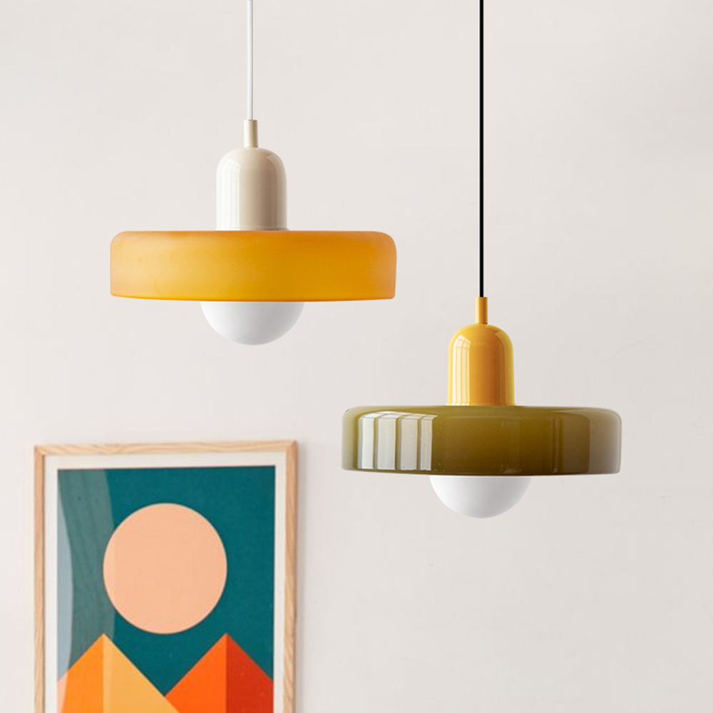 Moderne gekleurde plafondhanglamp, artistieke hanglamp