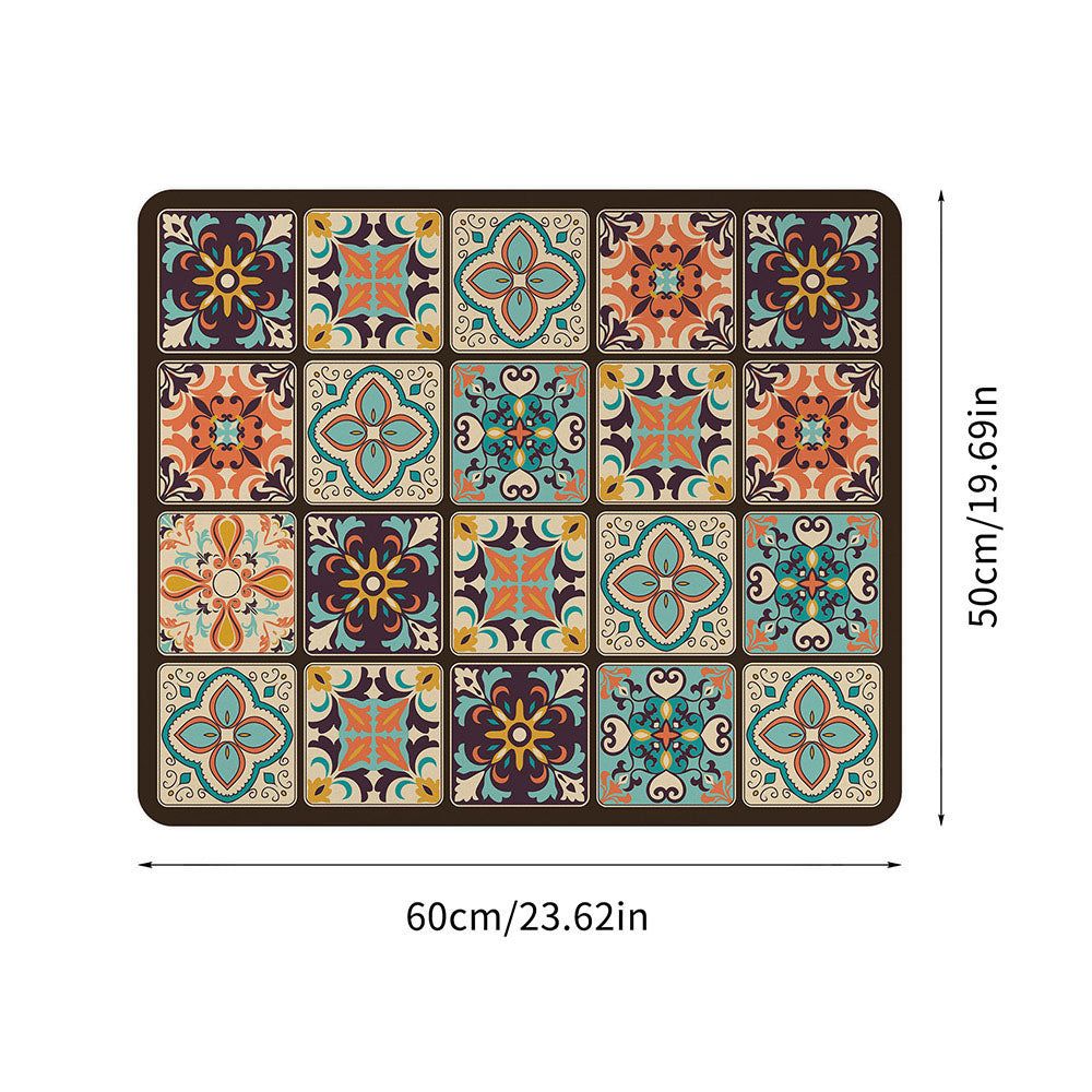 Alfombrilla para electrodomésticos con diseño de mandala - superficie protectora antipolvo y resistente a derrames