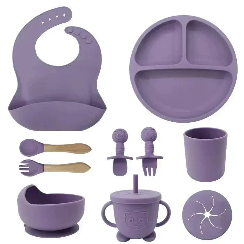 BrightNest Baby Dining Set — BPA-Safe Tableware With Bottom Grips