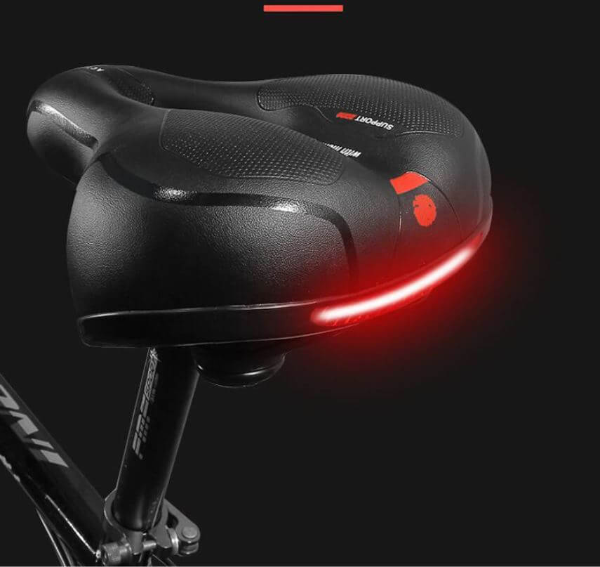Asiento de bicicleta amortiguador con ventilación y diseño ergonómico | ribuella