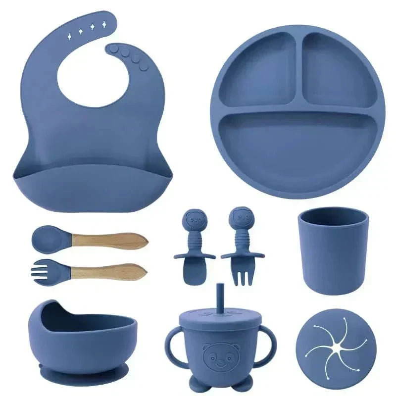 BrightNest Baby Dining Set — BPA-Safe Tableware With Bottom Grips