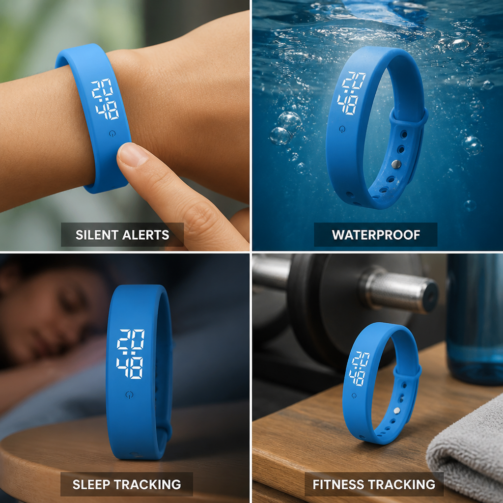 Silent Vibration Waterproof Health-Tracking Smartwatch | ribuella