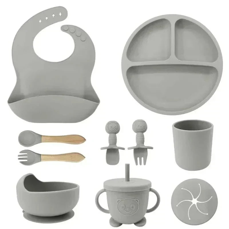 BrightNest Baby Dining Set — BPA-Safe Tableware With Bottom Grips