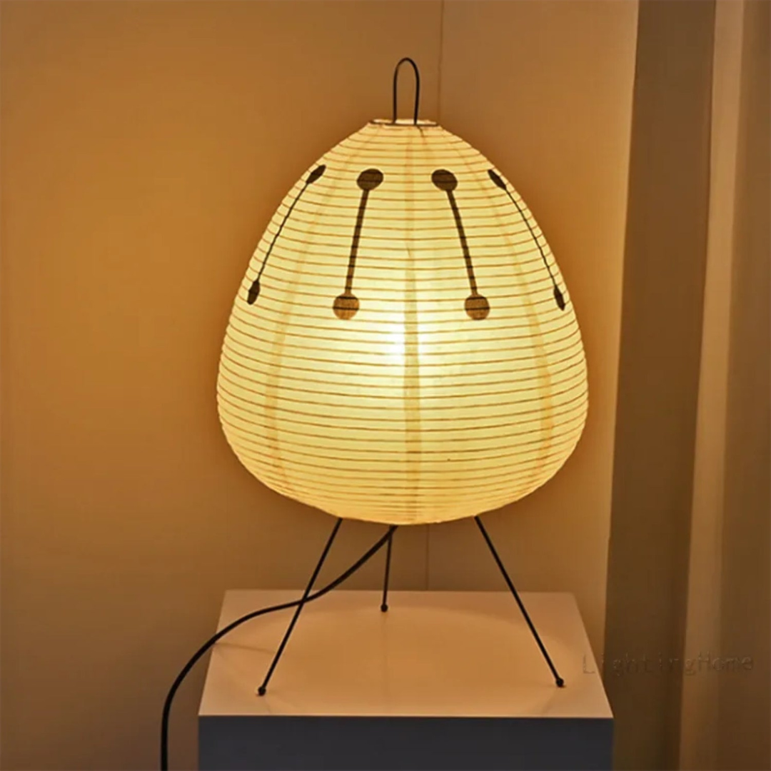 Lampadaire japonais Hinori — lumière chaleureuse, design minimaliste