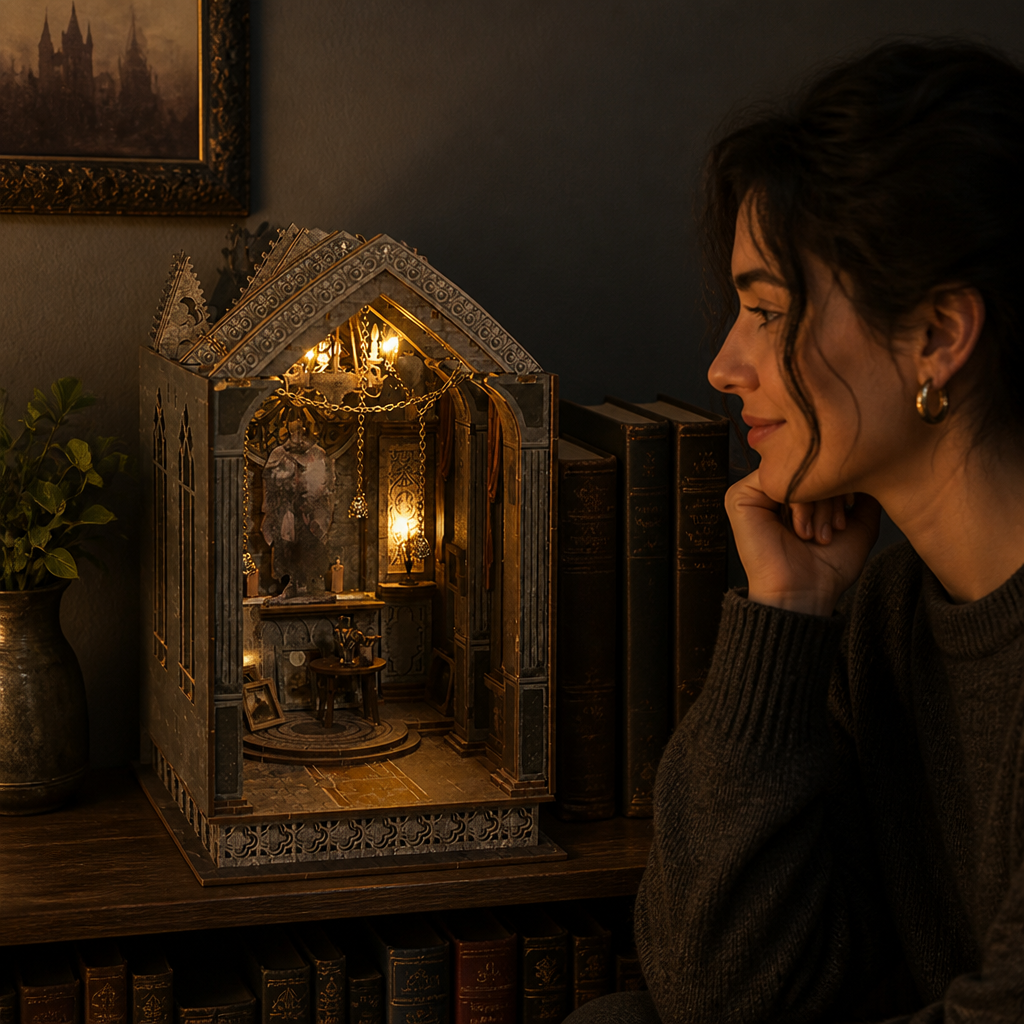 ShadowHaven | Transformă-ți raftul într-un tărâm fantastic viu, luminat de lumânări | ribuella