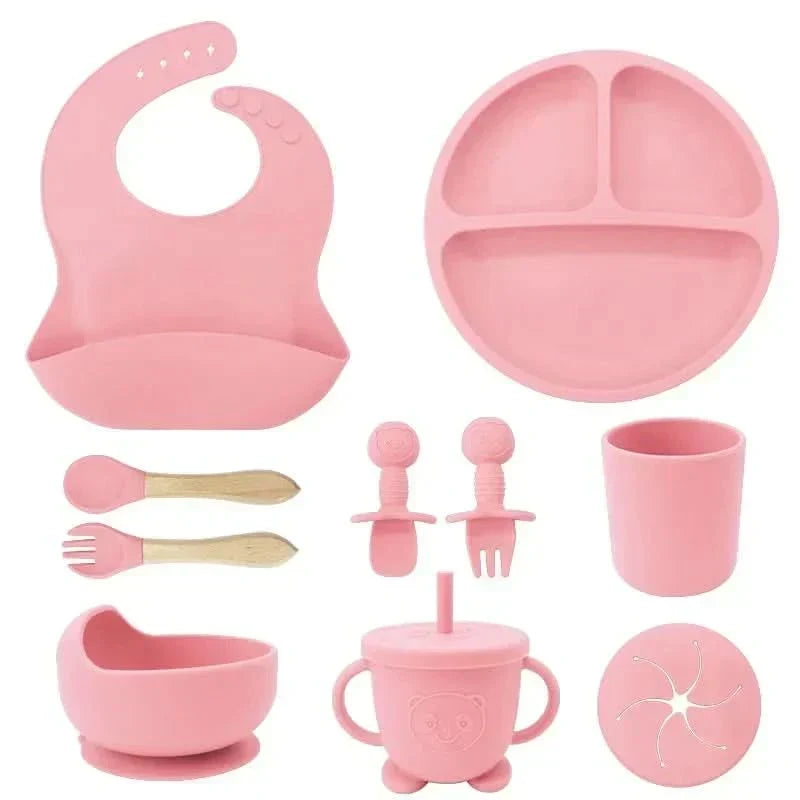 BrightNest Baby Dining Set — BPA-Safe Tableware With Bottom Grips
