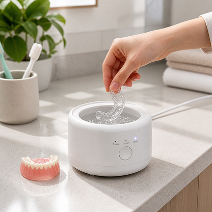 USB Rechargeable Ultrasonic Denture Cleaner | ribuella