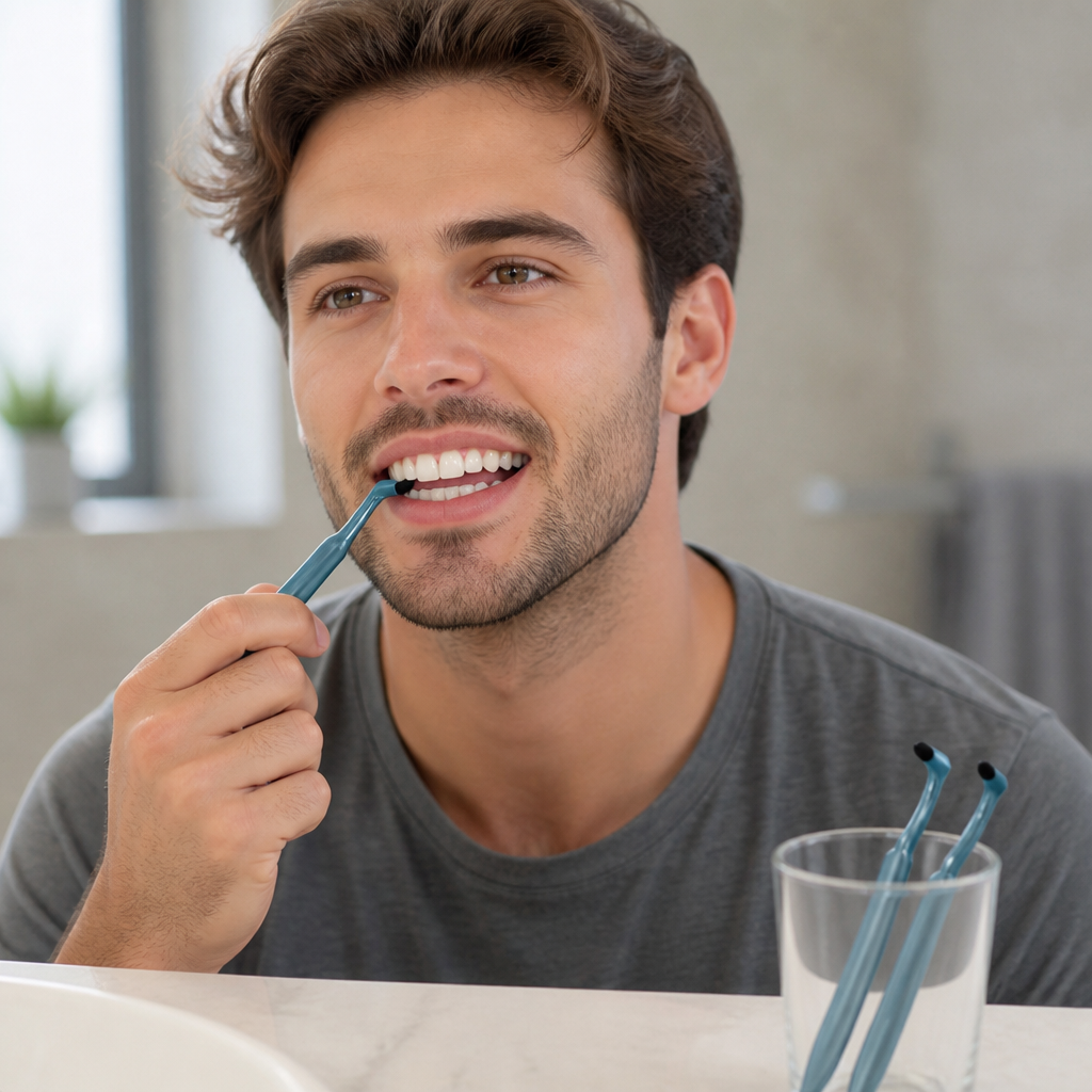 Silicon Carbide L-Shaped Tooth Stain Brushes (3-Pack) | ribuella