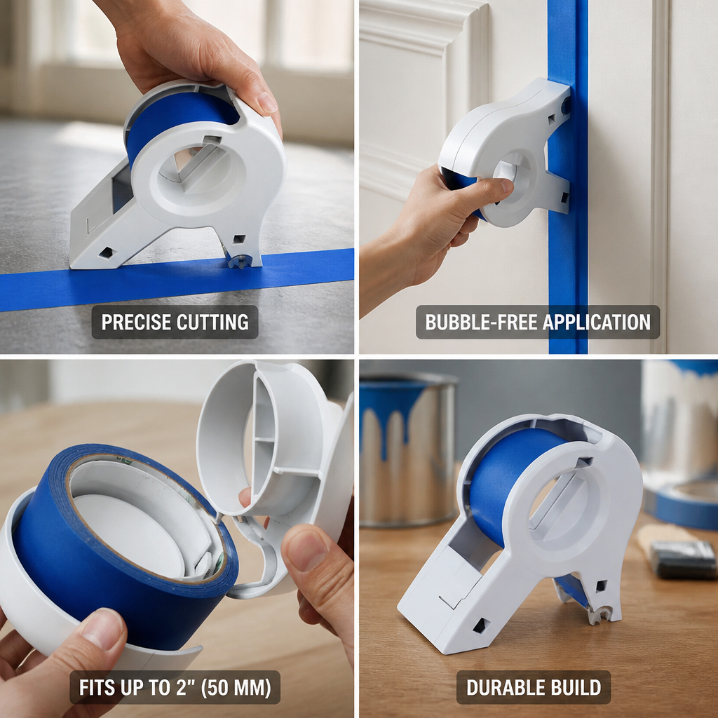 Taglierina in acciaio e dispenser per nastro senza bolle (fino a 50 mm) | ribuella