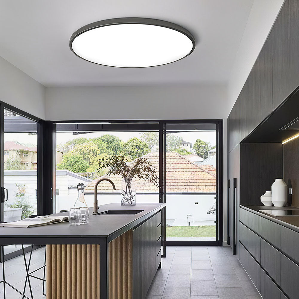 Contemporary Round LED Ceiling Light Bright Flush Mount Circular Design