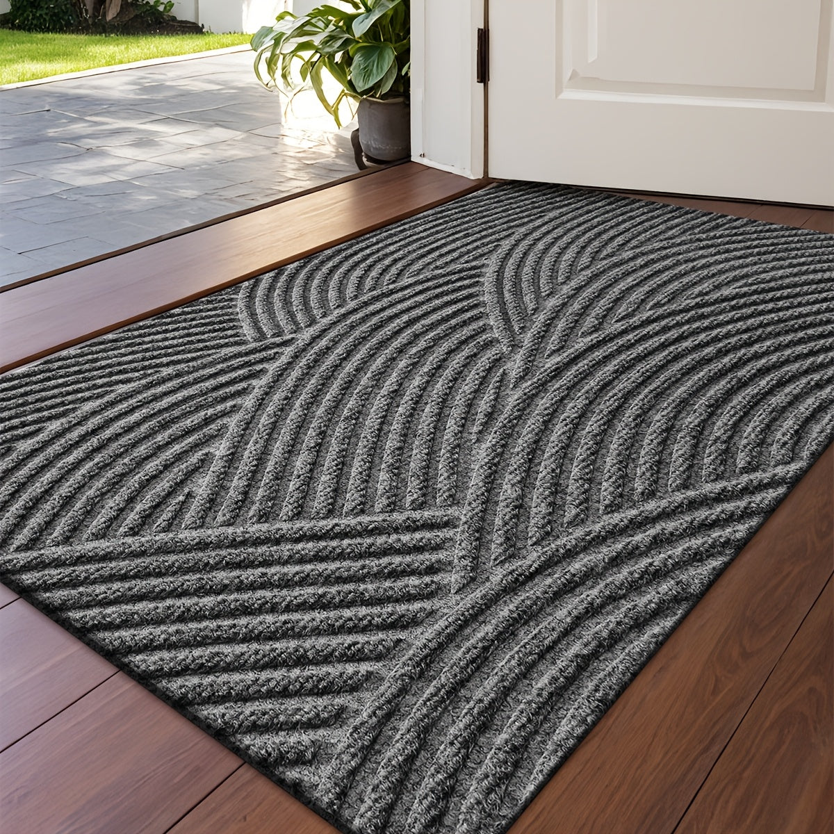 Stylish Non-Slip Geometric Entryway Mat for Your Home | ribuella