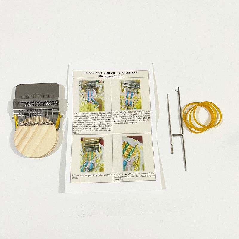 StitchCraft Mini Loom - Erwecke deine Kleidung sofort mit atemberaubender, entspannter Kreativität zu neuem Leben | ribuella