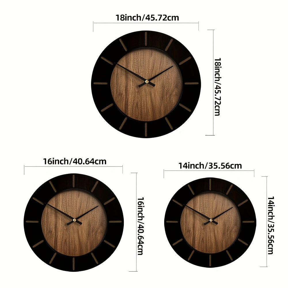 Serenity Timepiece – Tyst väggklocka i trä för elegant hemkänsla | ribuella