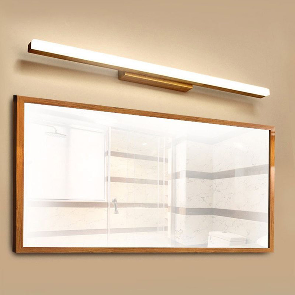 Muto Classic Wood Stretchable Mirror Vanity Bathroom Wall Lamp - Neutralighting