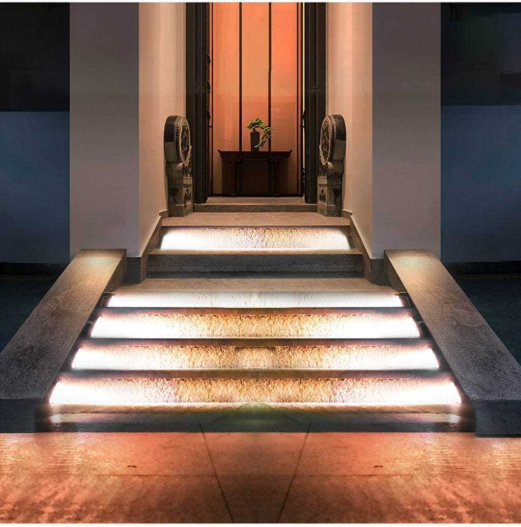 Set of 2 Stylish Solar Garden Step Lights for Outdoor Spaces | ribuella
