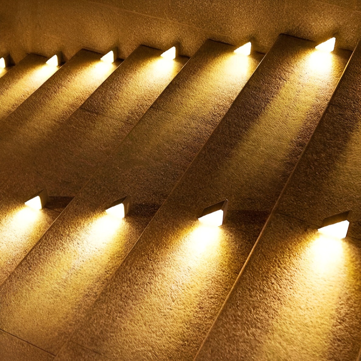Set of 2 Stylish Solar Garden Step Lights for Outdoor Spaces | ribuella