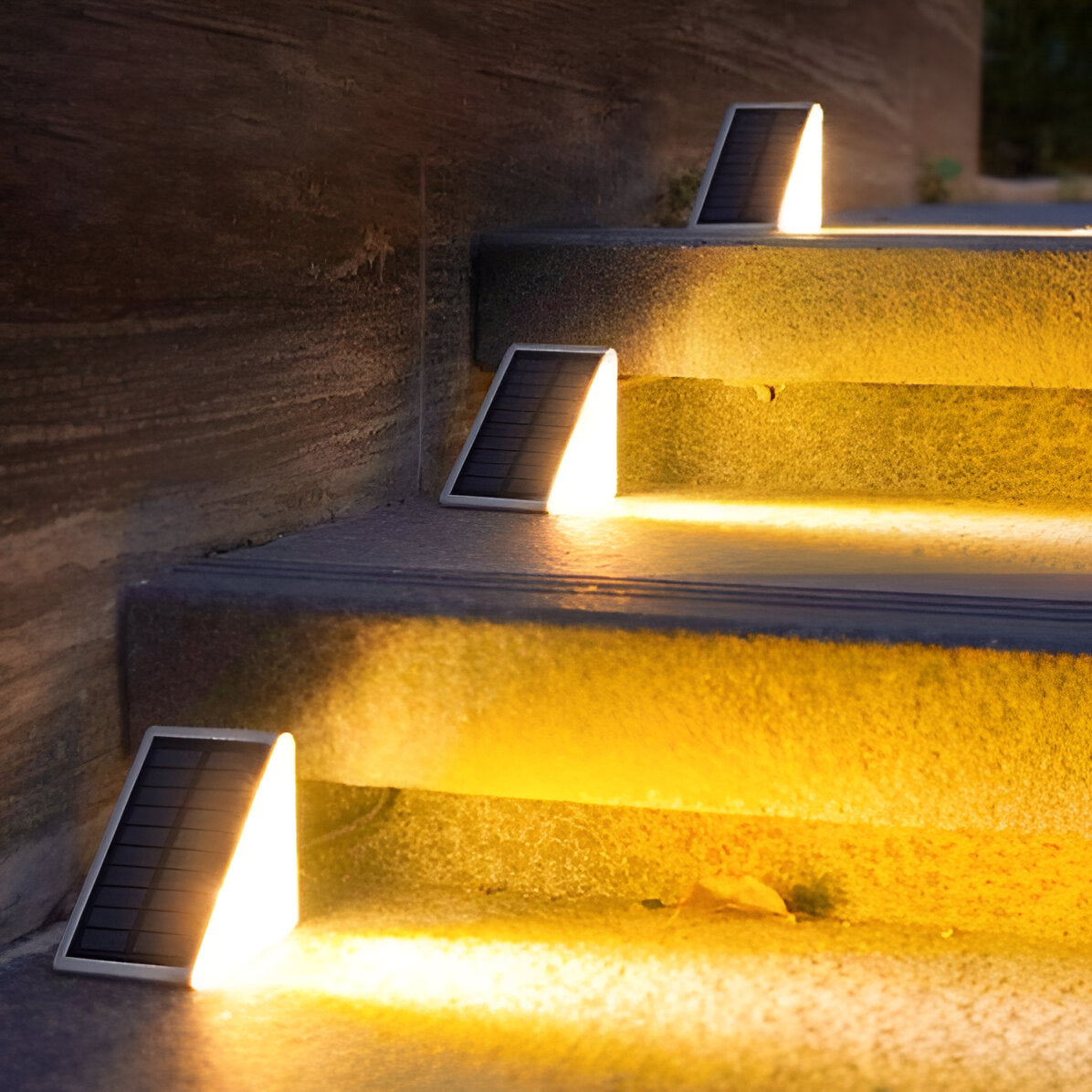 Set of 2 Stylish Solar Garden Step Lights for Outdoor Spaces | ribuella