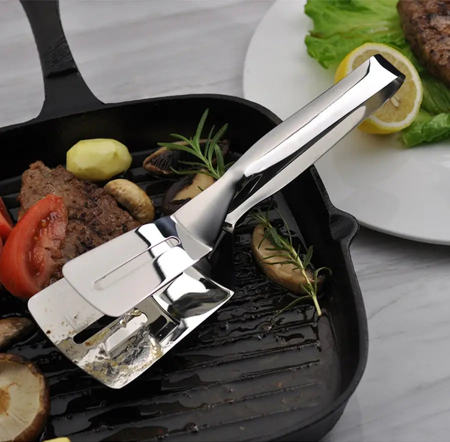 Reversible 2-in-1 Grabber Tool in Stainless Steel – Flip and Grasp | ribuella