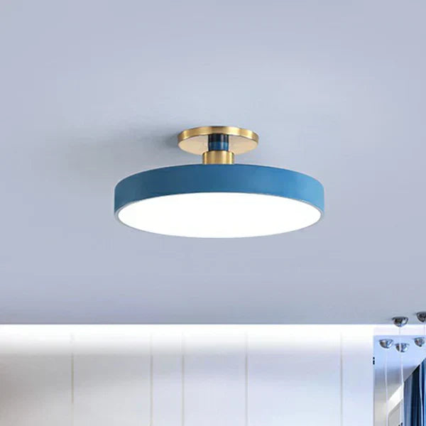Modern Minimalist Round LED Ceiling Light Clean Silhouette Uniform Lighting