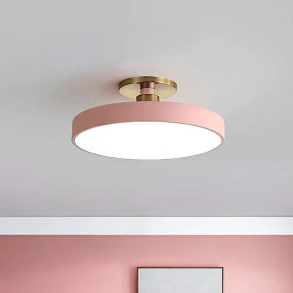 Modern Minimalist Round LED Ceiling Light Clean Silhouette Uniform Lighting