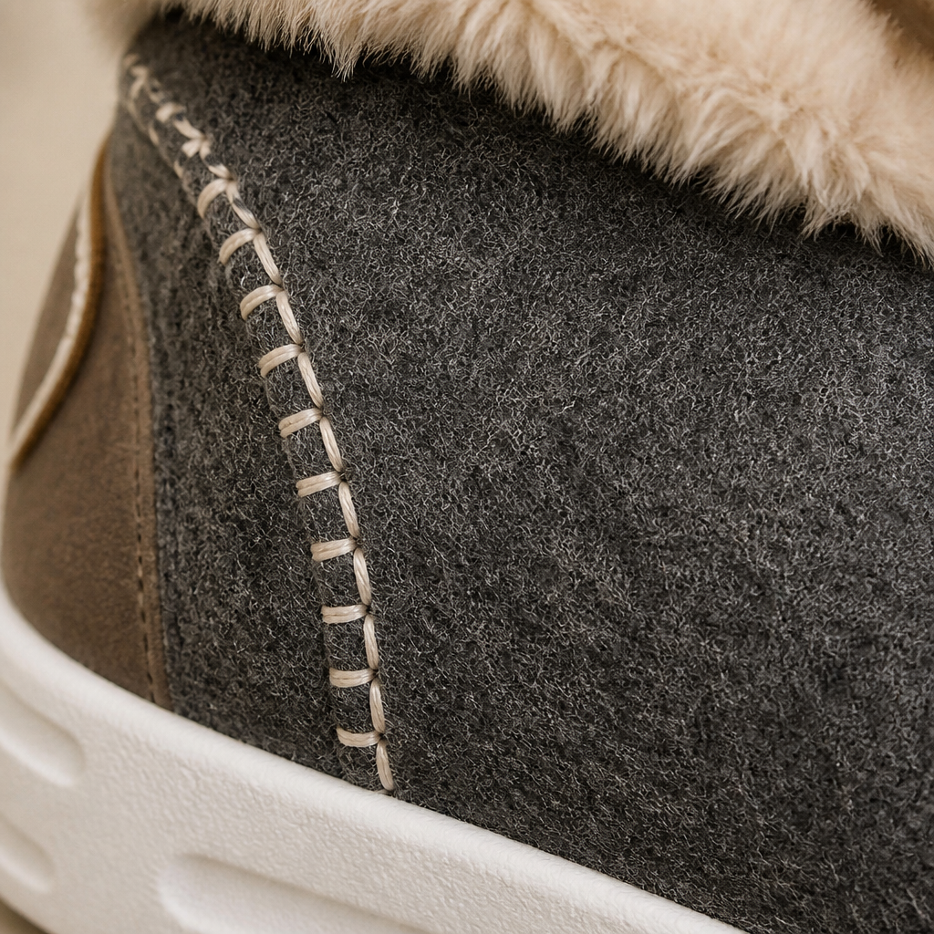 StrideEase – Warm Faux Fur-Lined Slip-On Winter Boots | ribuella