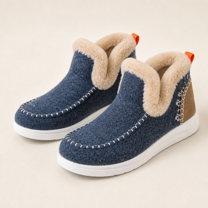 StrideEase – Warm Faux Fur-Lined Slip-On Winter Boots | ribuella