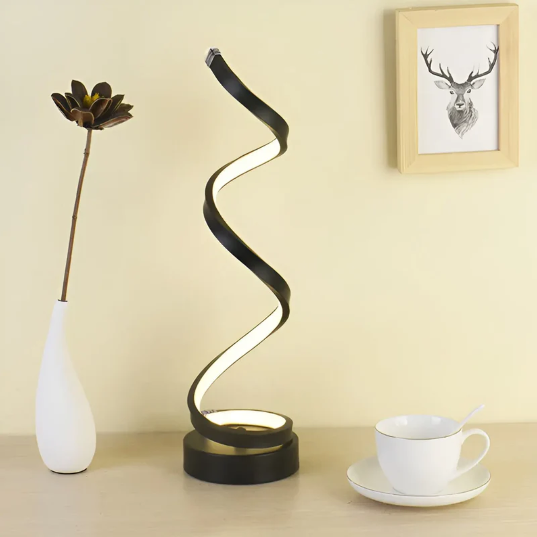 Lampada da scrivania a LED a spirale con regolazione dell'intensità - Design moderno da 19W | ribuella