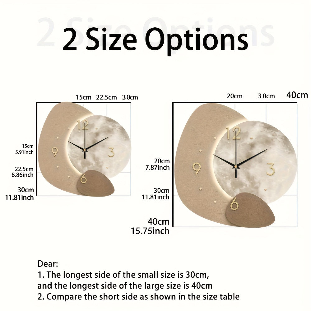 TimberCraft - Exquisite Wooden Wall Clock with Gold Accents | ribuella