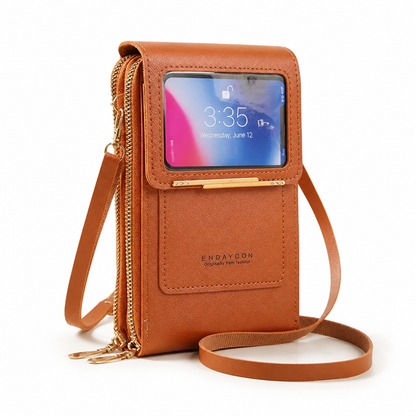 Touchscreen Window Front-Pocket Crossbody Bag | ribuella