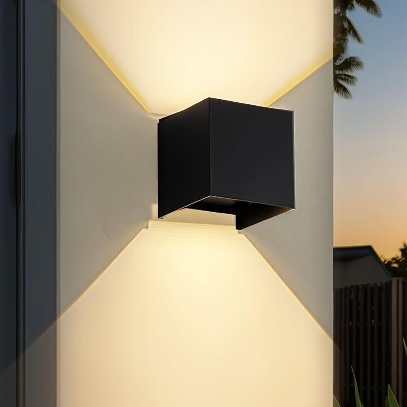 Lampă de perete pătrată pentru exterior - Design vertical și orizontal | ribuella