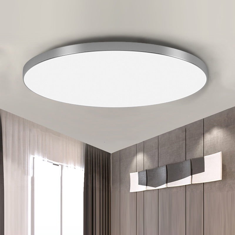 Moderne rund LED-loftslampe med tæt montering og cirkulært design