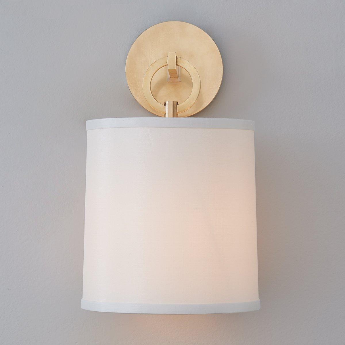 Full Circle Wall Sconce, Sculptural Ring Shade, Soft Ambient Lighting