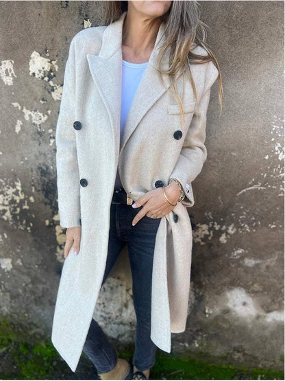 Veste Longue Double Boutonnage