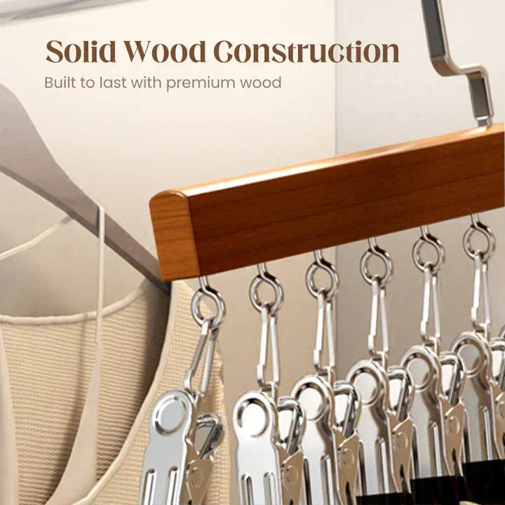 Set of Wooden Hangers – Two Hangers Included per Pack | ribuella