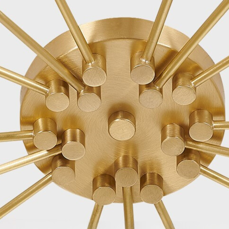 Arisha Art Deco Starry Glass Shade Flush Mount Ceiling Light