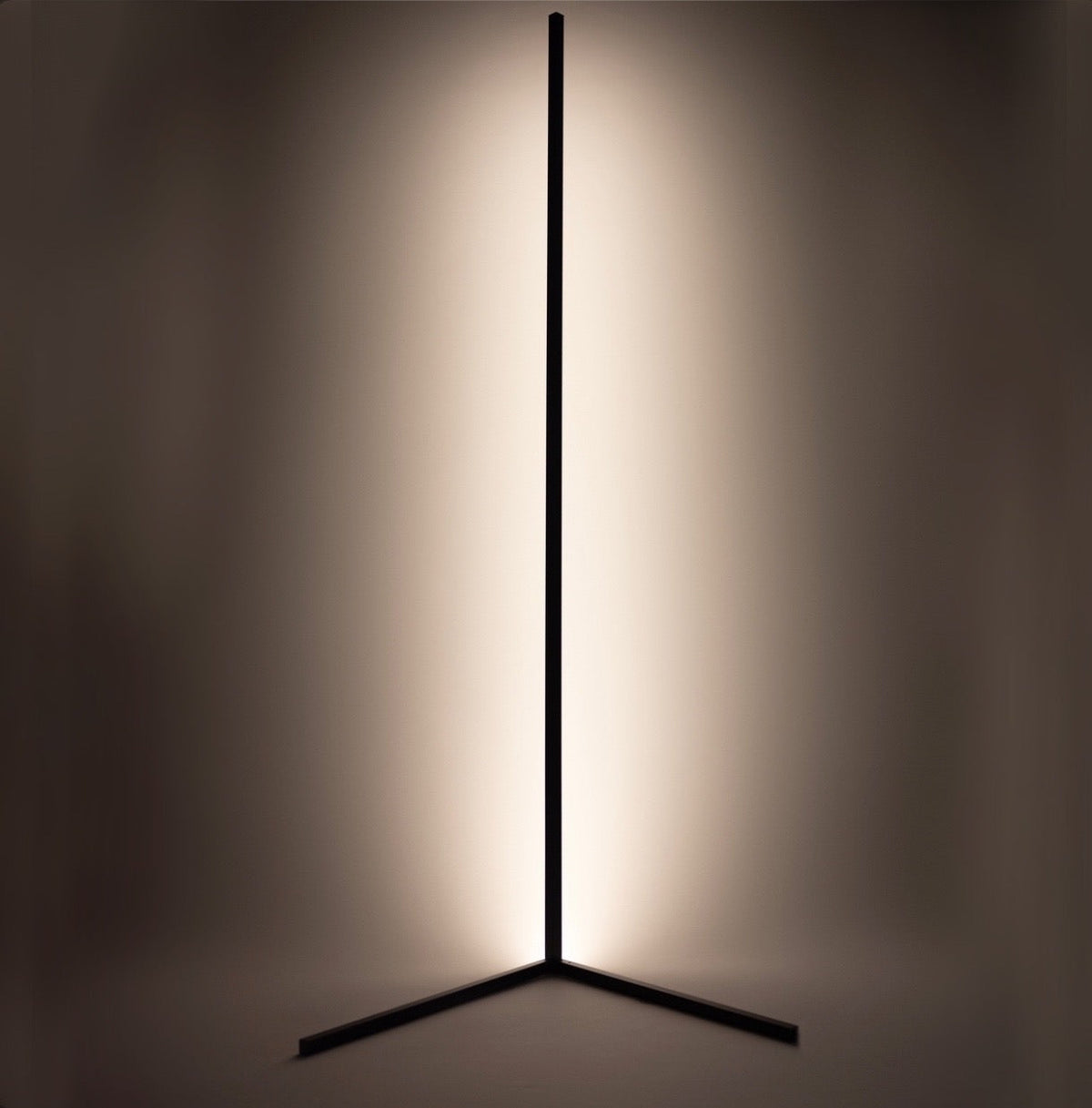 Lampadaire d’angle, hauteur de 142 cm, LED de 20 W, éclairage à 3 couleurs