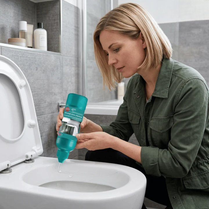 Scented Toilet Cleaning Gel - Adhesive Gel Formula - Precise Nozzle - ForestFresh | ribuella