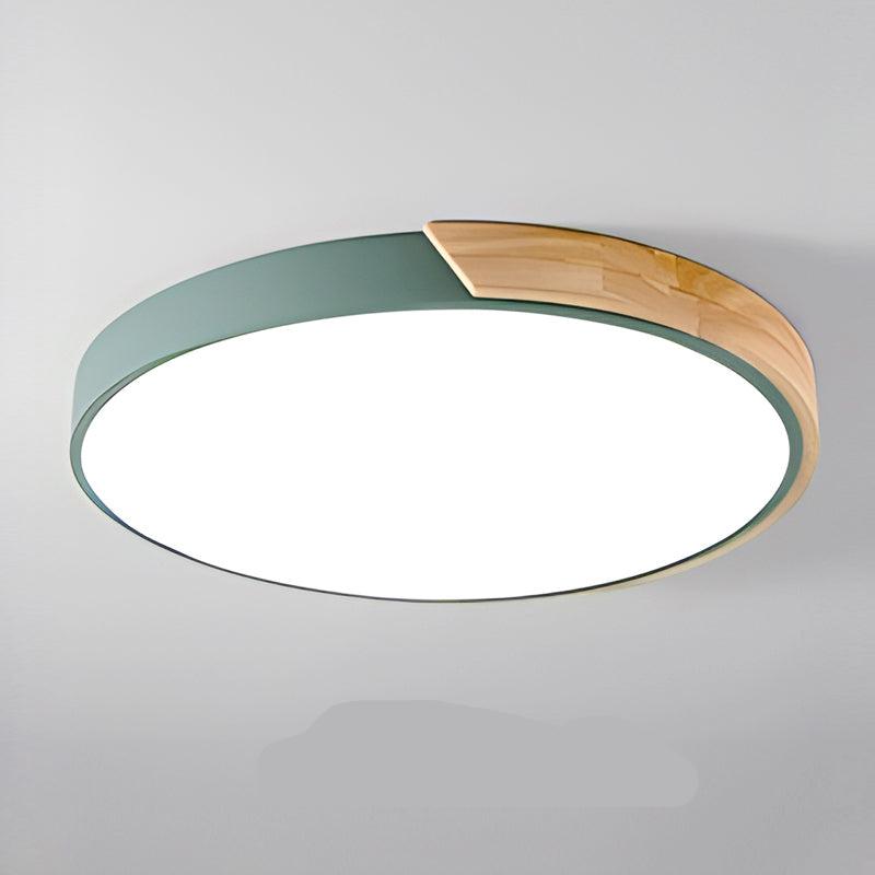 Slim Round Ceiling Light Modern Minimalist Silhouette Soft Warm Ambient Glow